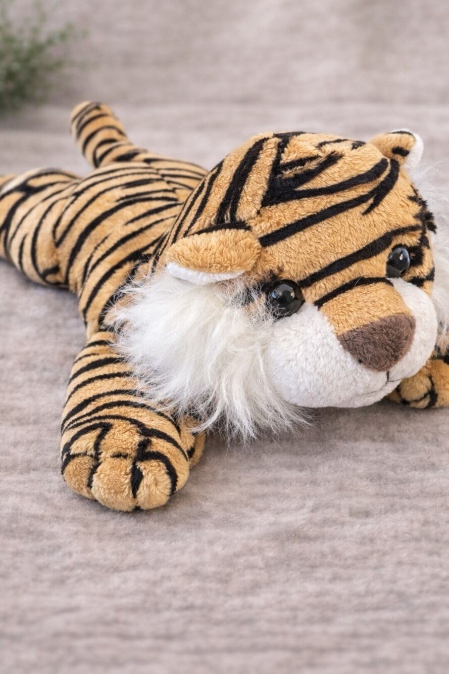 Calplush Bengal Tiger Plush Stuffed Animal Small Soft Jungle Safari Tiger Toy